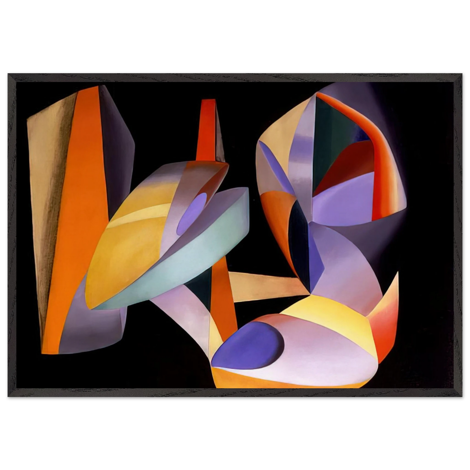 Paris Abstract - Abstract Art - John Ferren Framed Art Print – Black Wooden Frame - Default Title - -Framed Art Print