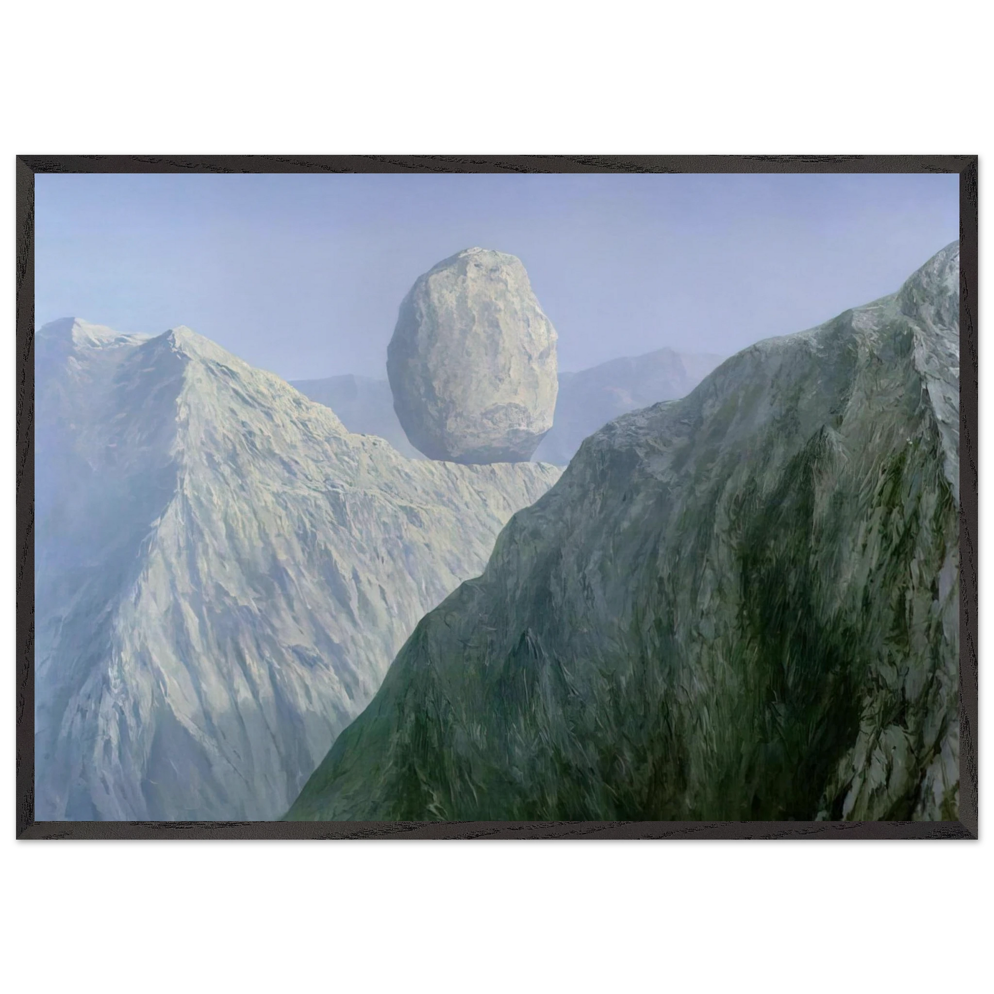 THE GLASS KEY 1959 - Rene Magritte Framed Art Print – Black Wooden Frame - Default Title - -Framed Art Print