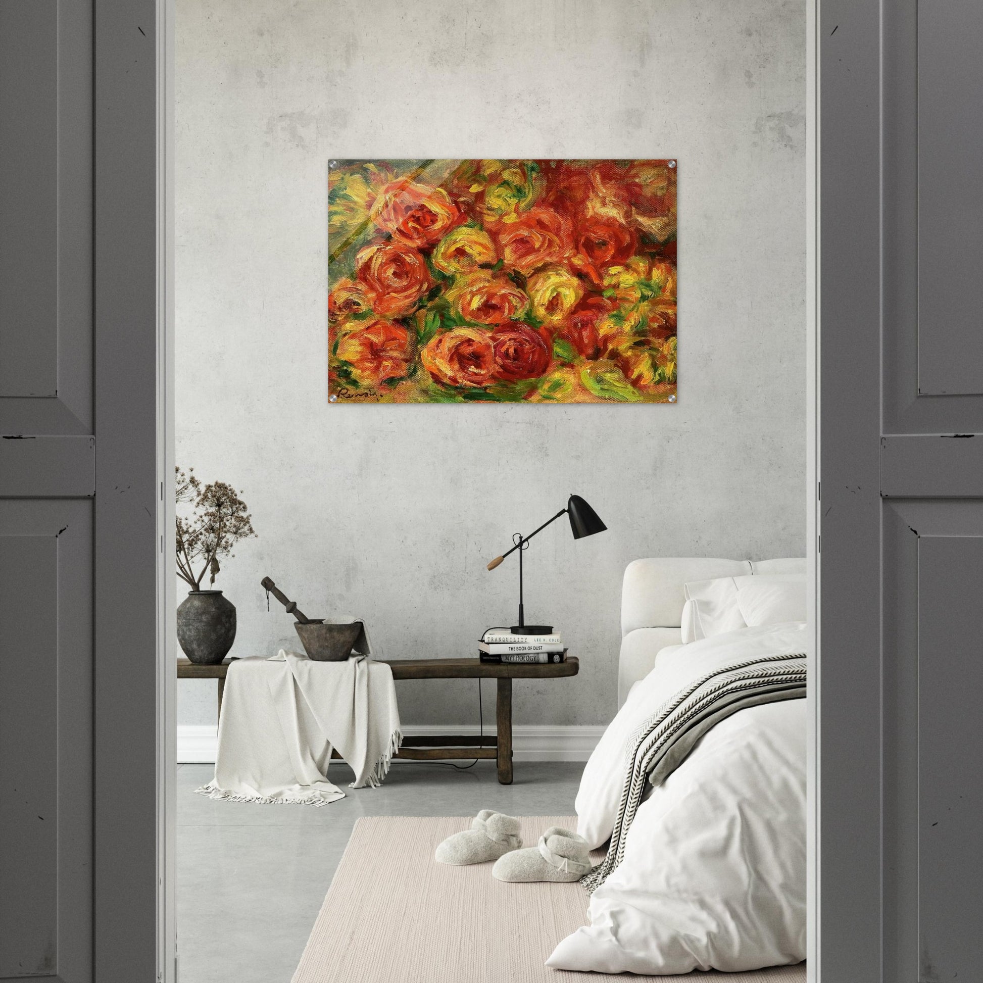 Armful of Roses - Pierre-Auguste Renoir Acrylic Print - 70x100 cm / 28x40″ inches