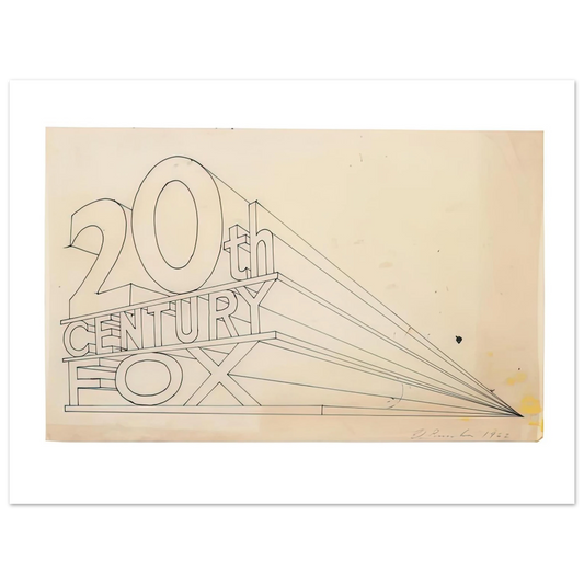 Edward Ruscha - TRADEMARK STUDY 4 1962 Fine Art Poster - Default Title
