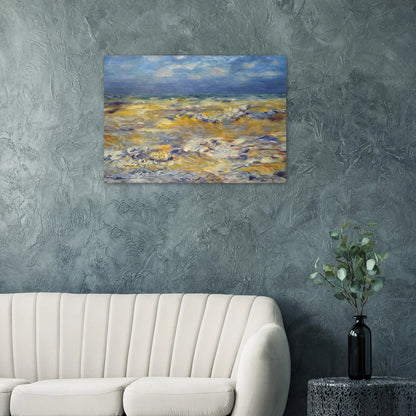 Seascape near berneval - Pierre-Auguste Renoir Brushed Aluminum Print - 70x100 cm / 28x40 inches | Pierre-Auguste Renoir Aluminum Print | Pierre-Auguste Renoir Prints