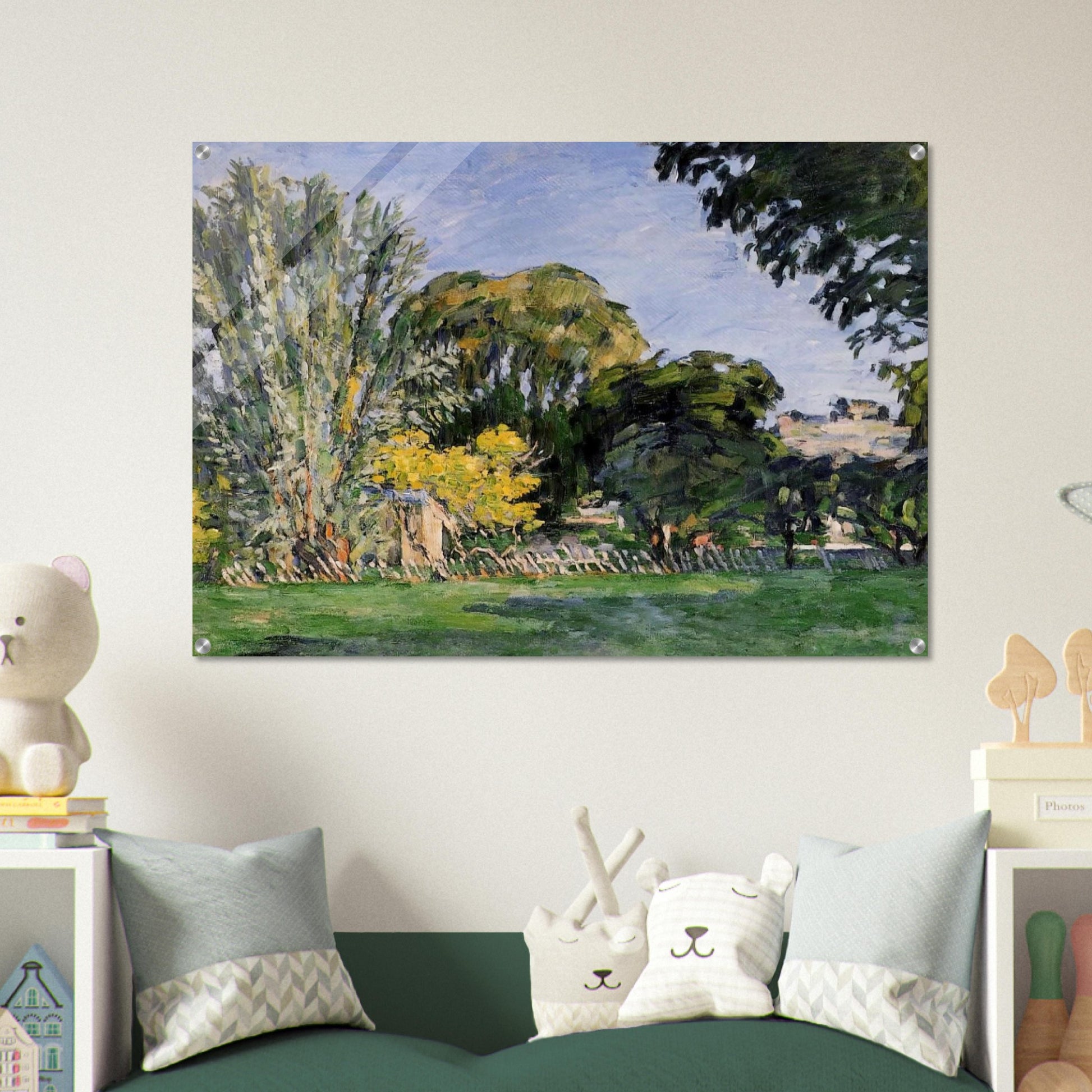 The Trees of Jas de Bouffan - Paul Cézanne Acrylic Print - 70x100 cm / 28x40″ inches
