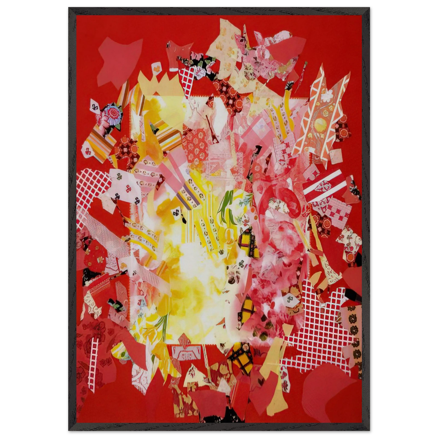 Explode - 1972 - Miriam Schapiro Framed Art Print – Black Wooden Frame - Default Title - -Framed Art Print