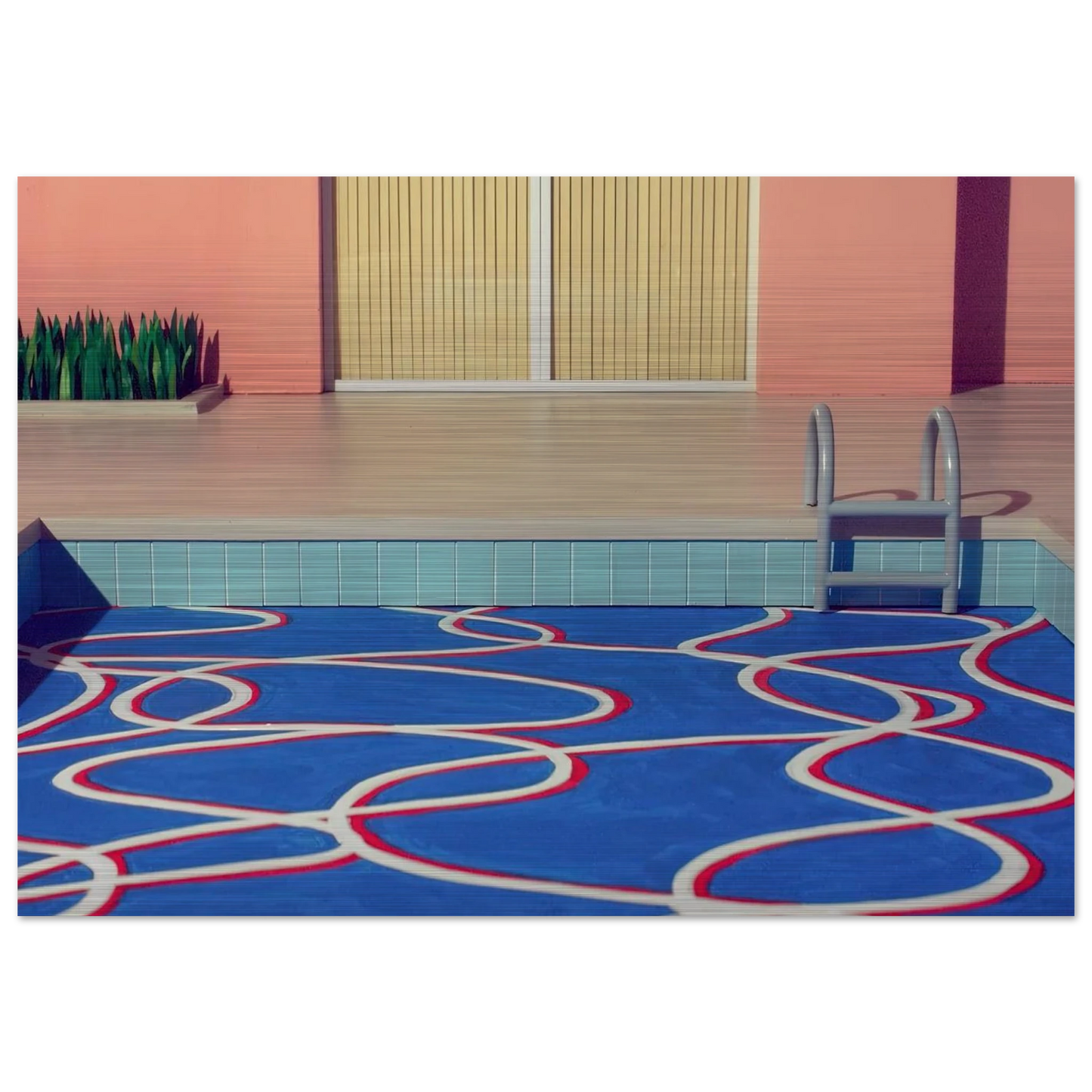 David Hockney - David Hockney Brushed Aluminum Print - 70x100 cm / 28x40 inches | David Hockney Aluminum Print | David Hockney Prints