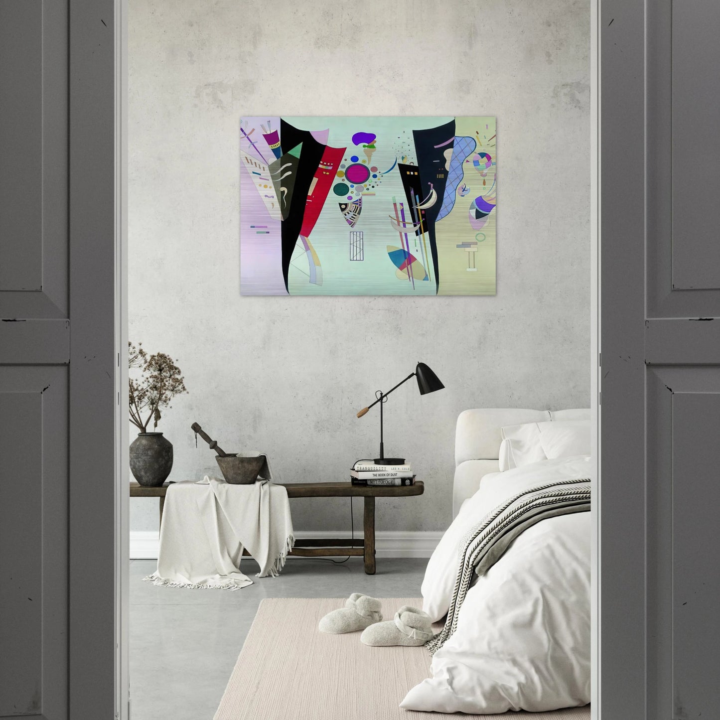 RECIPROCAL ACCORDS 1942 - Wassily Kandinsky Brushed Aluminum Print - 70x100 cm / 28x40 inches | Wassily Kandinsky Aluminum Print | Wassily Kandinsky Prints