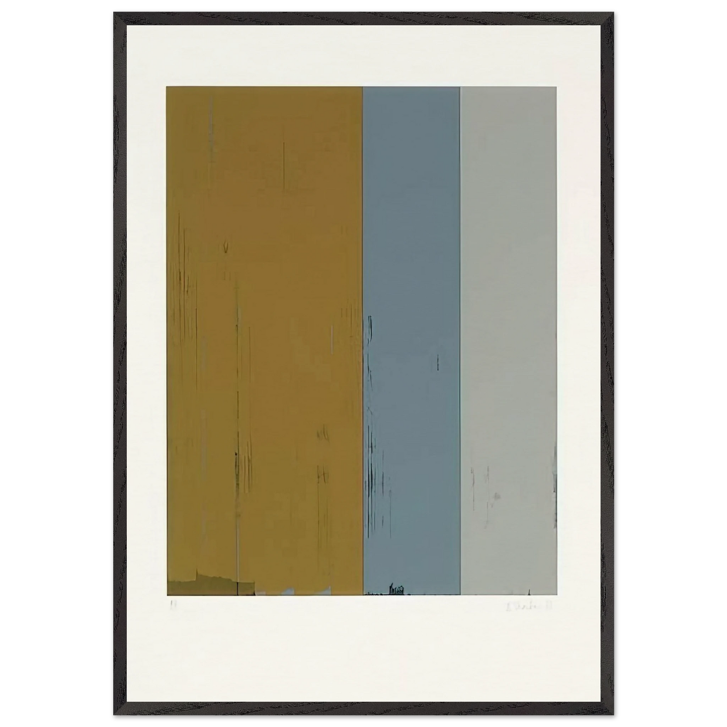 Untitled Lewison 24-5 - Color Field Painting - Brice Marden Framed Art Print – Black Wooden Frame - Default Title - -Framed Art Print