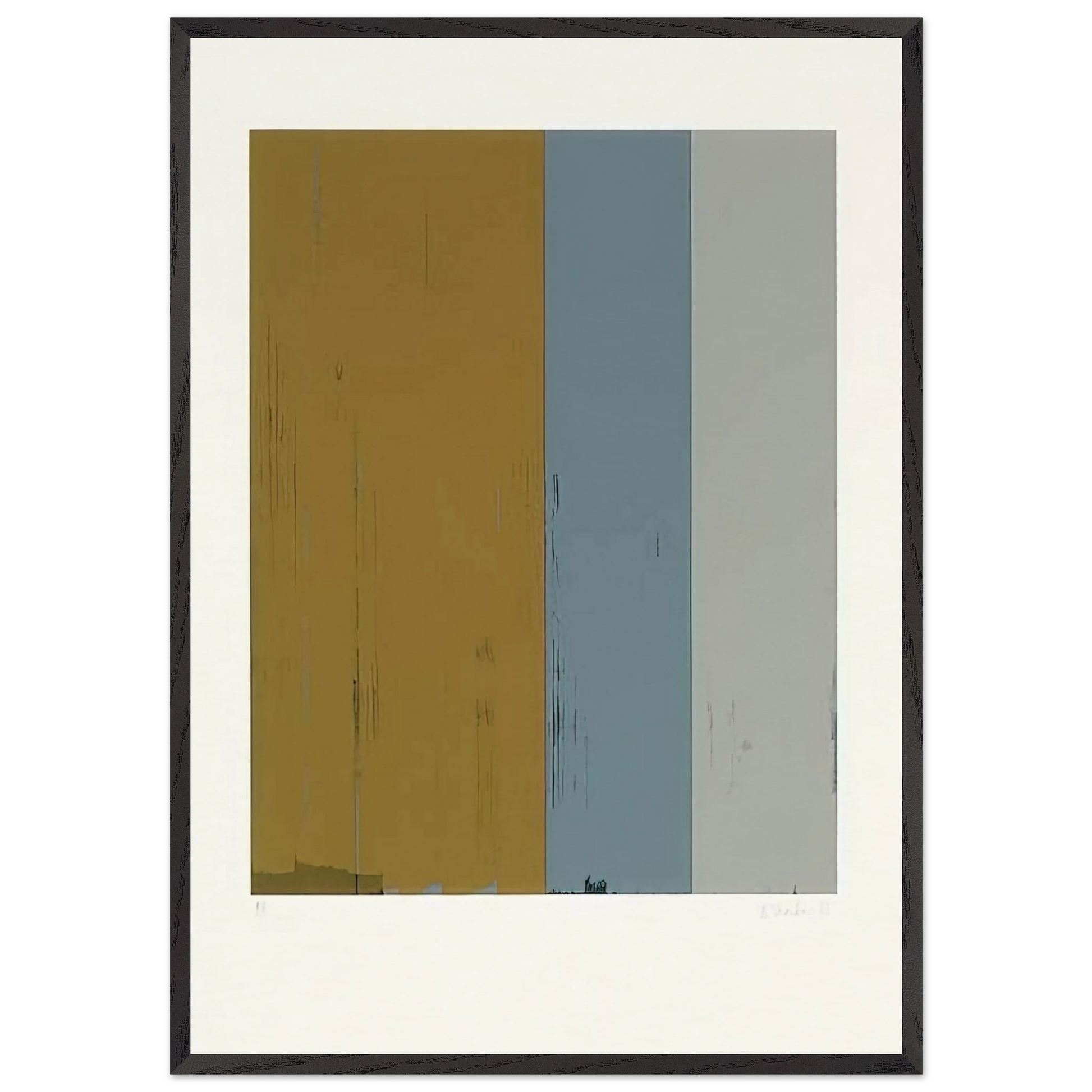 Untitled Lewison 24-5 - Color Field Painting - Brice Marden Framed Art Print – Black Wooden Frame - Default Title - -Framed Art Print