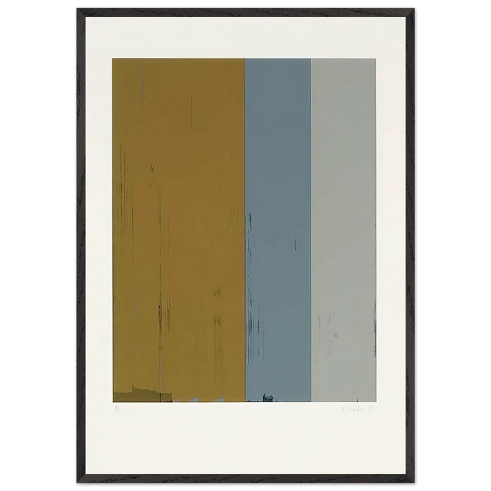 Untitled Lewison 24-5 - Color Field Painting - Brice Marden 70x100 cm / 28x40 inches Framed Art Print – Black Wooden Frame