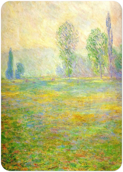 Meadows in Giverny By claude monet Pack of 10 Post Cards | claude monet Post Cards | A6 (10.5 x 14.8 cm) - 4.1 x 5.8 inches