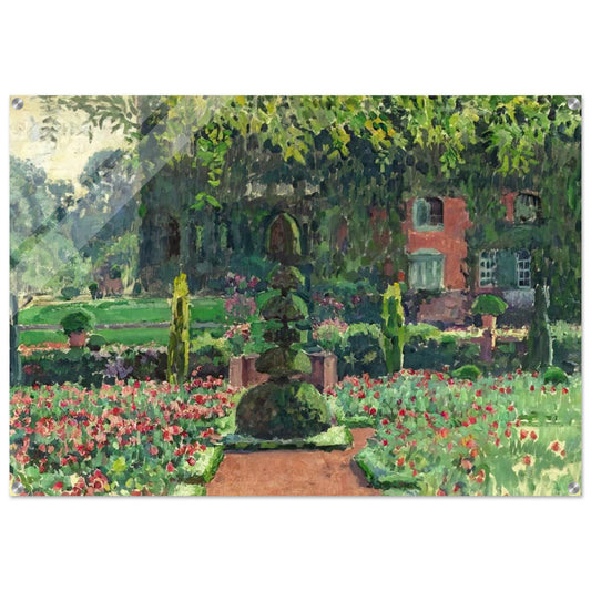GARDEN IN SUMMER 1924 - Theo van Rysselberghe Acrylic Print - 70x100 cm / 28x40″ inches | Theo van Rysselberghe Wall Art | Theo van Rysselberghe Prints