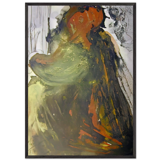 PLANCTUS DAVID IN MORTEM SAUL 1967 - Salvador Dali Framed Art Print – Black Wooden Frame - Default Title - -Framed Art Print