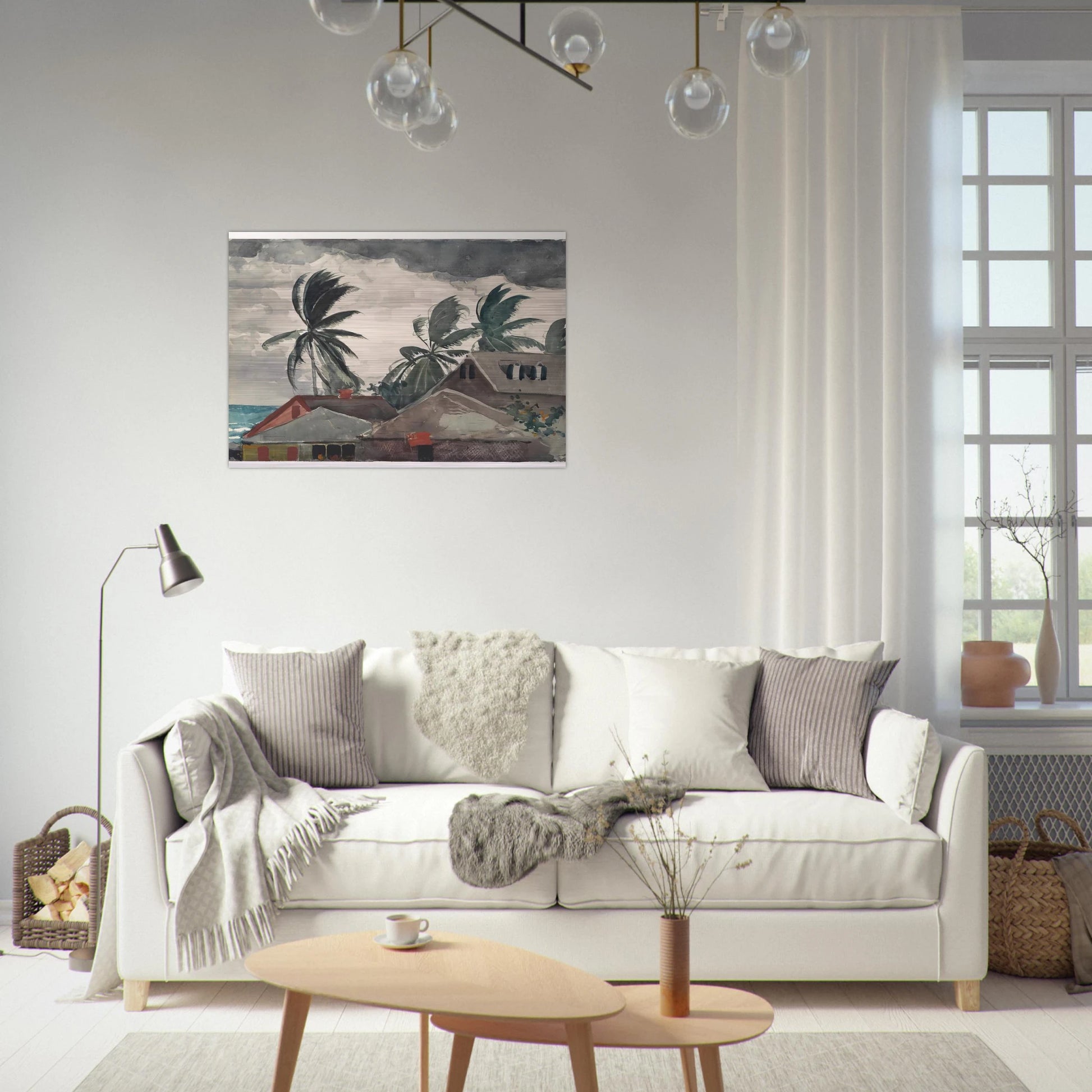 HURRICANE BAHAMAS 1898 - Winslow Homer Brushed Aluminum Print - 70x100 cm / 28x40 inches | Winslow Homer Aluminum Print | Winslow Homer Prints