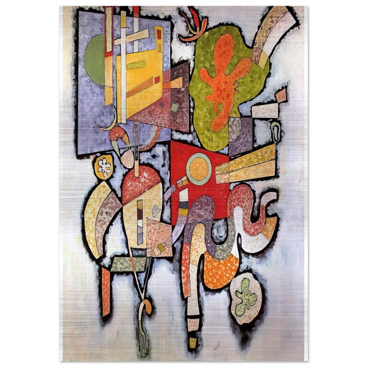 COMPLEX SIMPLE 1939 - Wassily Kandinsky Brushed Aluminum Print - 70x100 cm / 28x40 inches | Wassily Kandinsky Aluminum Print | Wassily Kandinsky Prints
