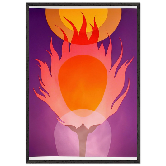 Burning Bush - 1978 - Clarence Holbrook Carter Framed Art Print – Black Wooden Frame - Default Title - -Framed Art Print