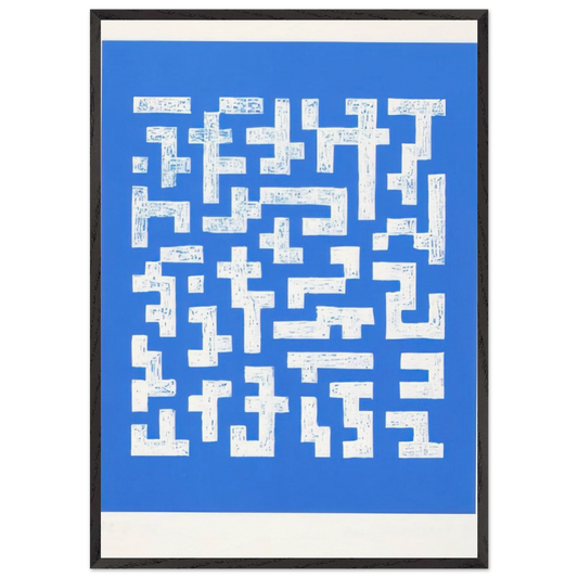 DOUBLE IMPRESSION IV 1978 - Anni Albers Framed Art Print – Black Wooden Frame - Default Title - -Framed Art Print