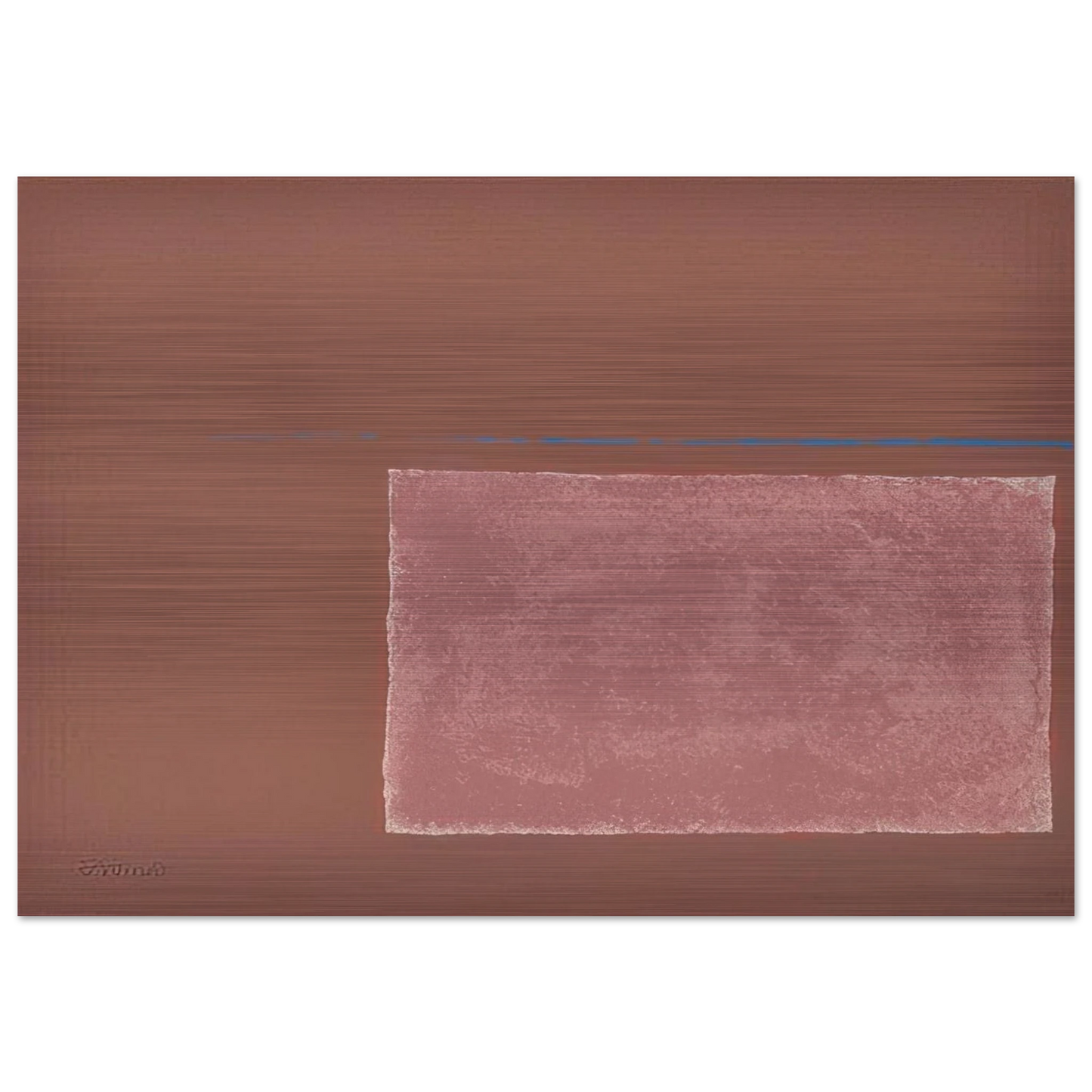 Spartan Sun Box I - Color Field Painting - Theodoros Stamos Brushed Aluminum Print - 70x100 cm / 28x40 inches | Theodoros Stamos Aluminum Print | Theodoros Stamos Prints
