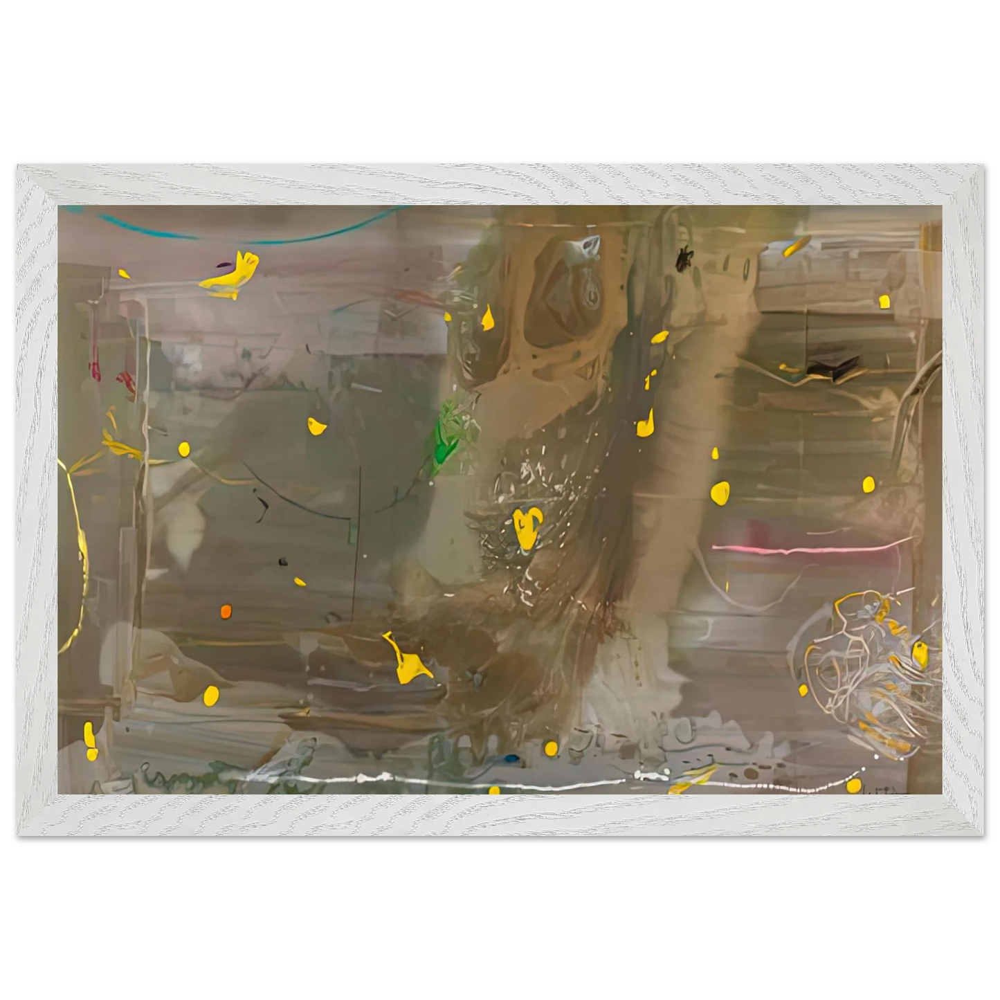 Helen Frankenthaler - Halley’s Comet, 1985- Wall Art - 21x29.7 cm / 8x12" - Premium Wooden Framed Poster With Fine Art Paper - Wood frame