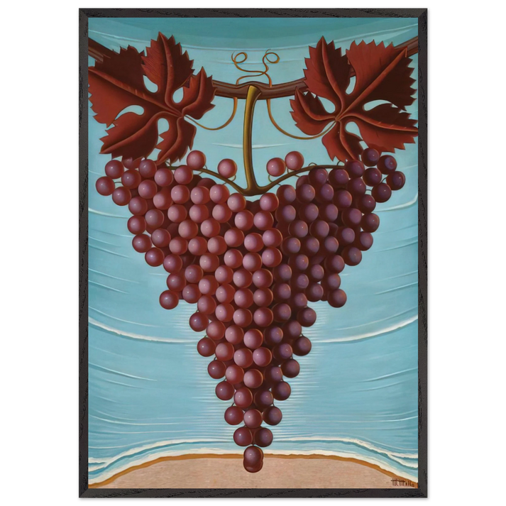 El Racimo De Uvas - 1944 - Maruja Mallo 70x100 cm / 28x40 inches Framed Art Print – Black Wooden Frame