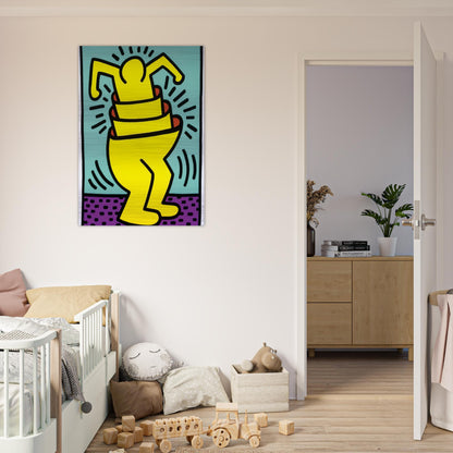 UNTITLED 1989 - Keith Haring Brushed Aluminum Print - 70x100 cm / 28x40 inches | Keith Haring Aluminum Print | Keith Haring Prints