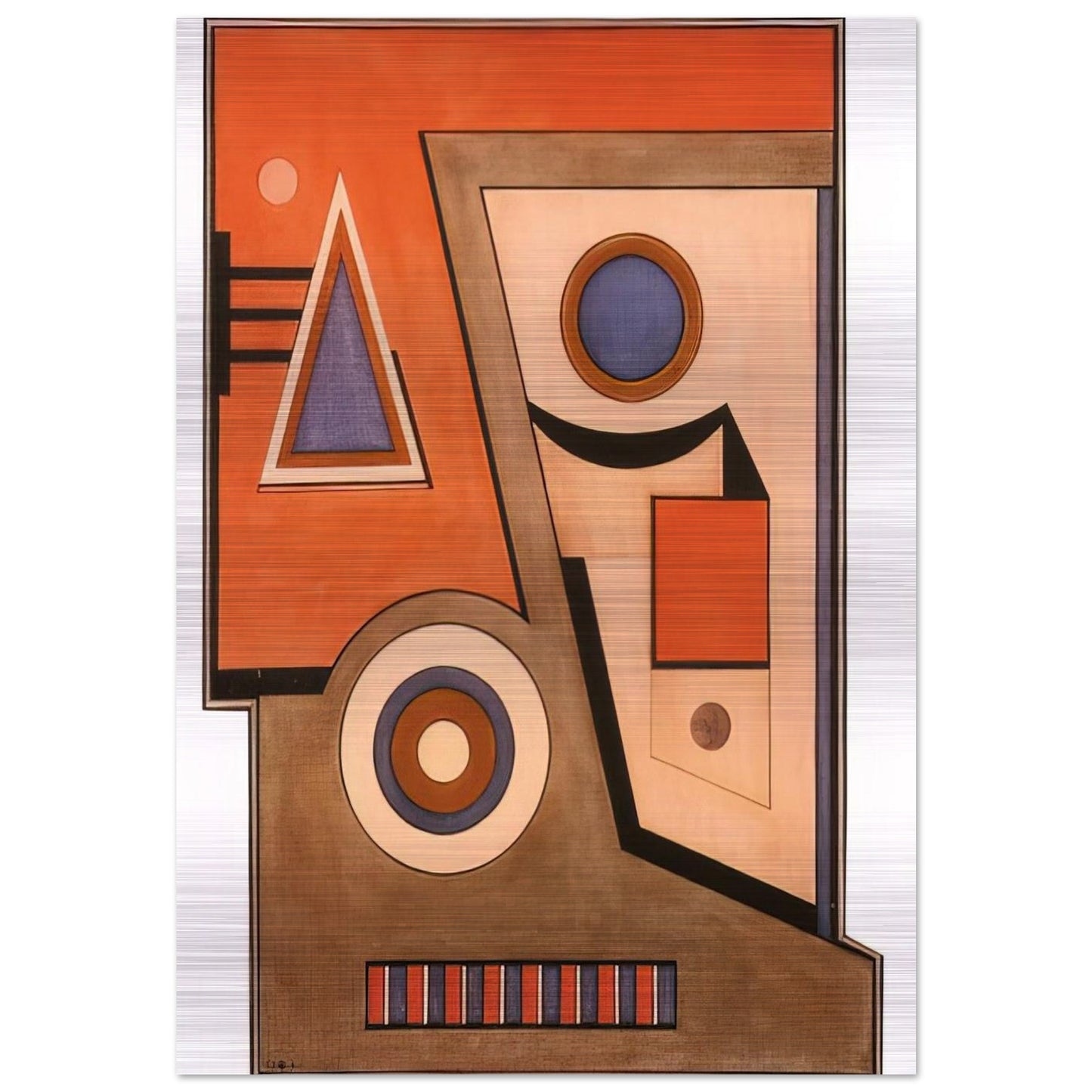 Almagro - Concretism - Carmelo Arden Quin Brushed Aluminum Print - 70x100 cm / 28x40 inches | Carmelo Arden Quin Aluminum Print | Carmelo Arden Quin Prints