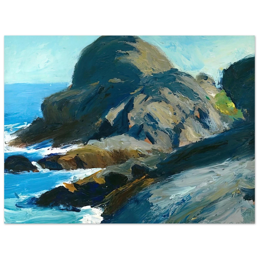Edward Hopper - Rocky Shore Fine Art Poster - 13x18 cm / 5x7 inches