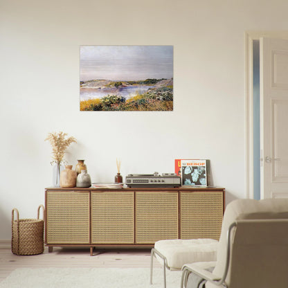 The Little Pond, Appledore - Childe Hassam Brushed Aluminum Print - 70x100 cm / 28x40 inches | Childe Hassam Aluminum Print | Childe Hassam Prints