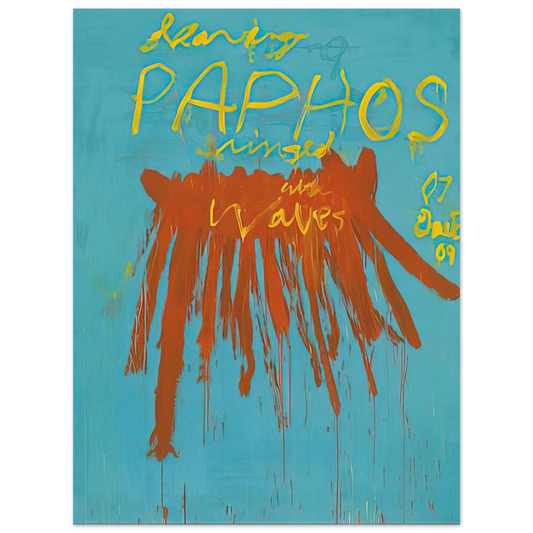 Cy Twombly - Leaving Paphos Ringed With Waves IV Fine Art Poster - Default Title
