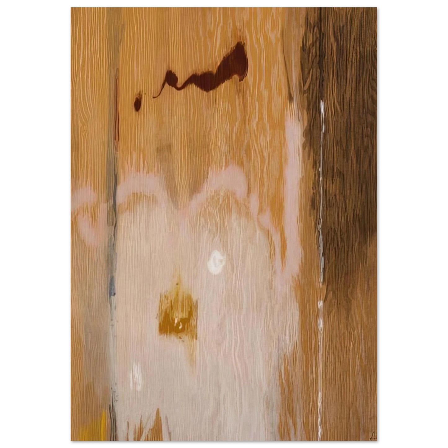 Helen Frankenthaler - Tales of Genji VI - 1998 Wall art - 21x29.7 cm / 8x12" - Premium Wooden Framed Poster With Fine Art Paper - Wood frame