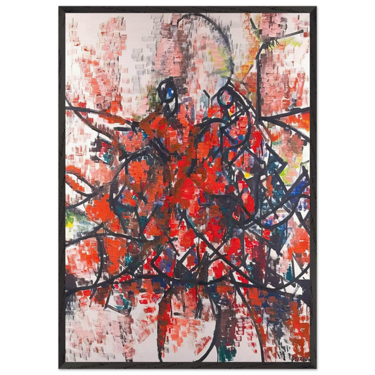 Mambo - 1956 - Robert Goodnough 70x100 cm / 28x40 inches Framed Art Print – Black Wooden Frame