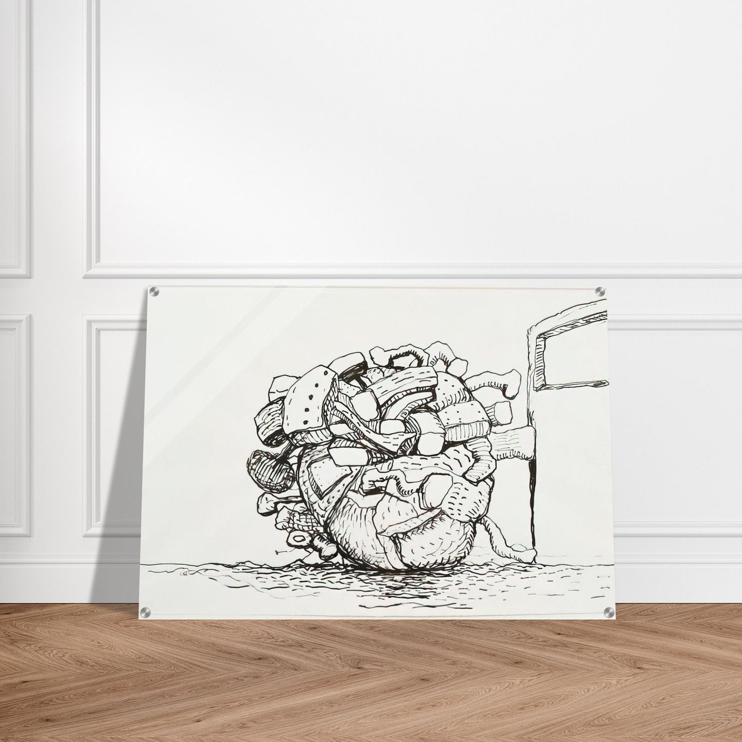UNTITLED 1 - Philip Guston Acrylic Print - 70x100 cm / 28x40″ inches | Philip Guston Wall Art | Philip Guston Prints