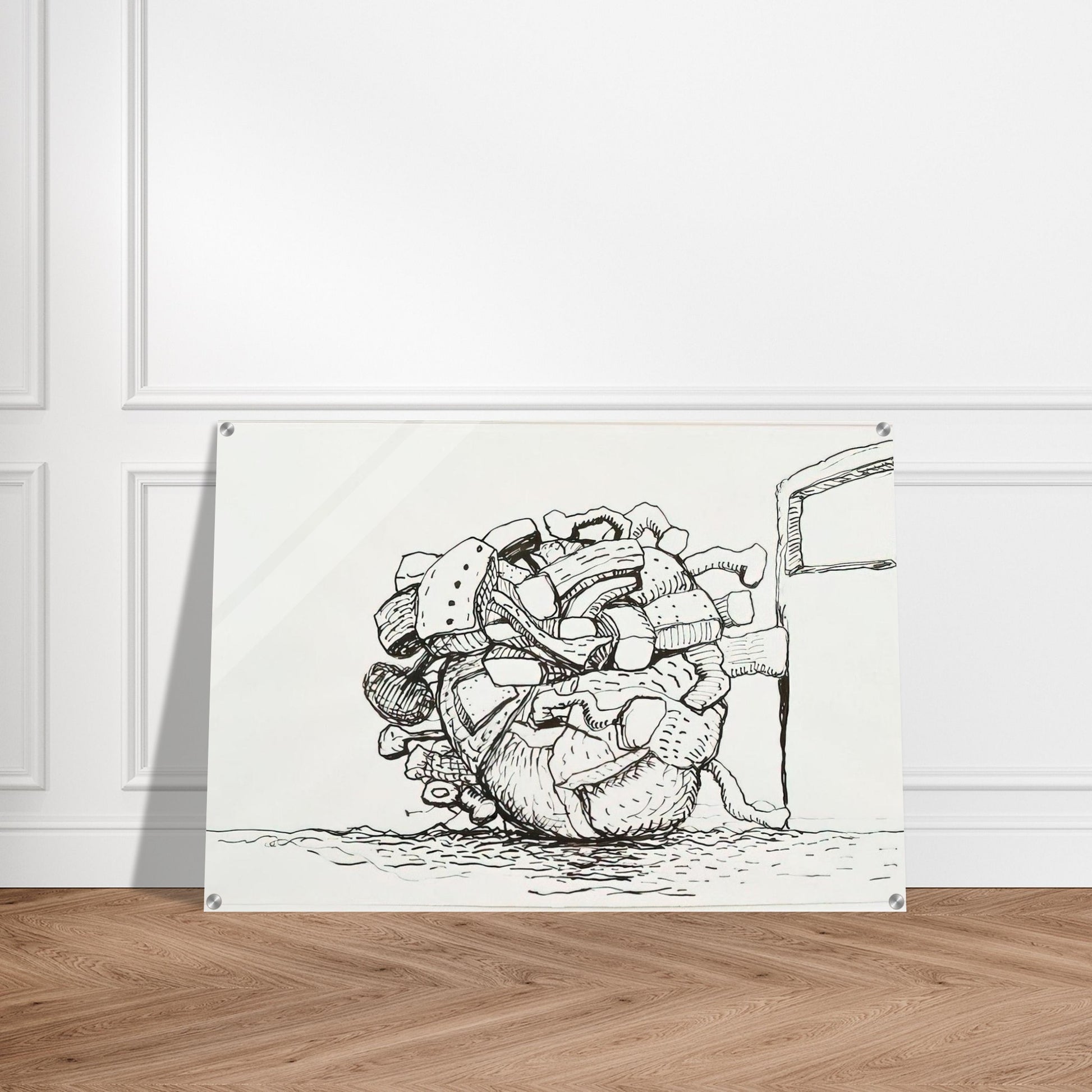 UNTITLED 1 - Philip Guston Acrylic Print - 70x100 cm / 28x40″ inches | Philip Guston Wall Art | Philip Guston Prints