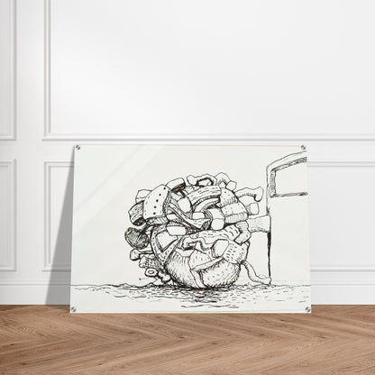 UNTITLED 1 - Philip Guston Acrylic Print - 70x100 cm / 28x40″ inches | Philip Guston Wall Art | Philip Guston Prints