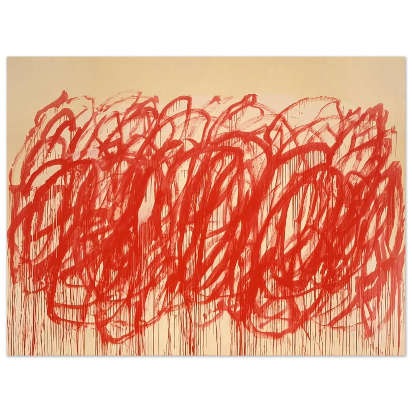 Cy Twombly - Untitled  Bacchus  Fine Art Poster - Default Title