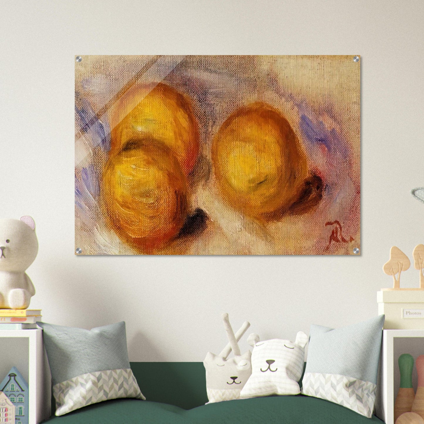Three Lemons - Pierre-Auguste Renoir Acrylic Print - 70x100 cm / 28x40″ inches