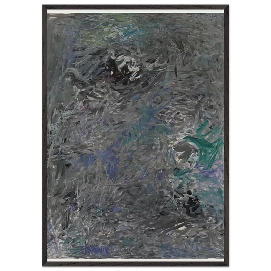 UNTITLED 6 1959 - Milton Resnick Framed Art Print – Black Wooden Frame - Default Title - -Framed Art Print