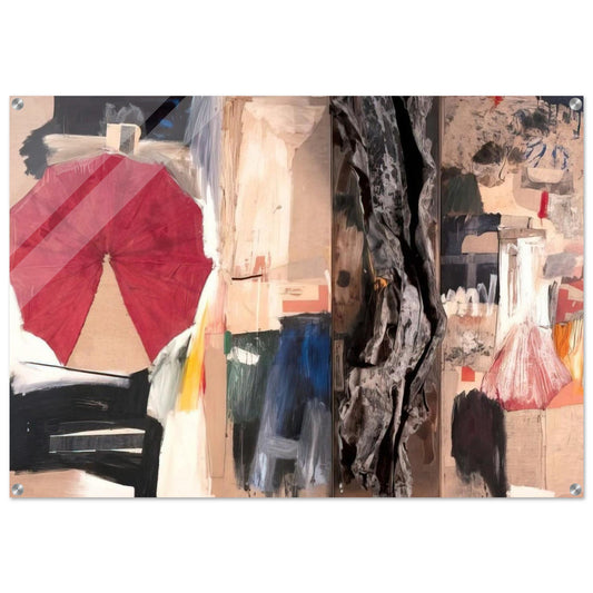 ALLEGORY 1960 - Robert Rauschenberg Acrylic Print - 70x100 cm / 28x40″ inches | Robert Rauschenberg Wall Art | Robert Rauschenberg Prints