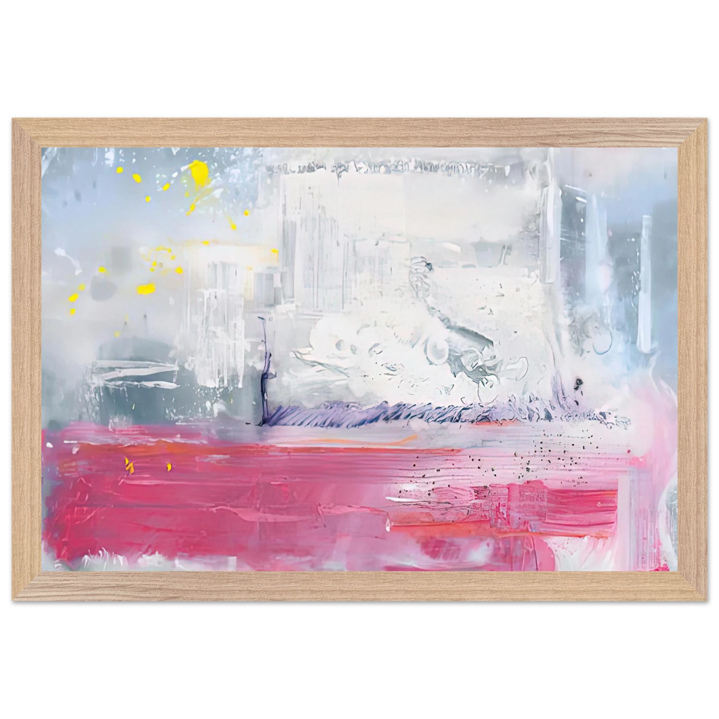 Helen Frankenthaler - Hot Ice, 1990- Wall Art - 28x40 inches / 70x70 cm - Canvas (Imperial) - -