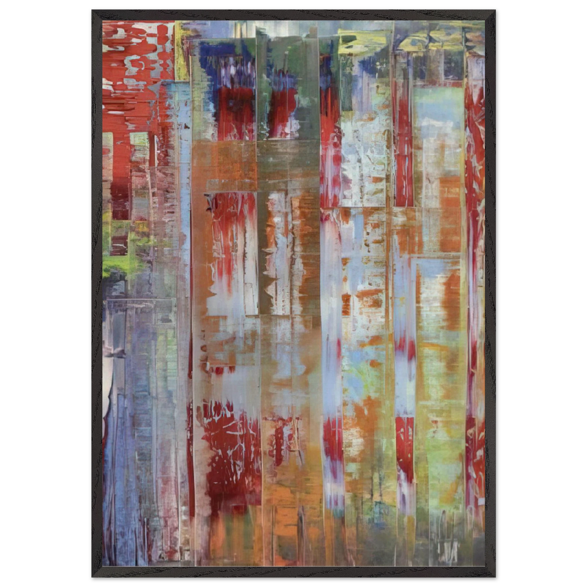 ABSTRACT BILDING - Gerhard Richter Framed Art Print – Black Wooden Frame - Default Title - -Framed Art Print
