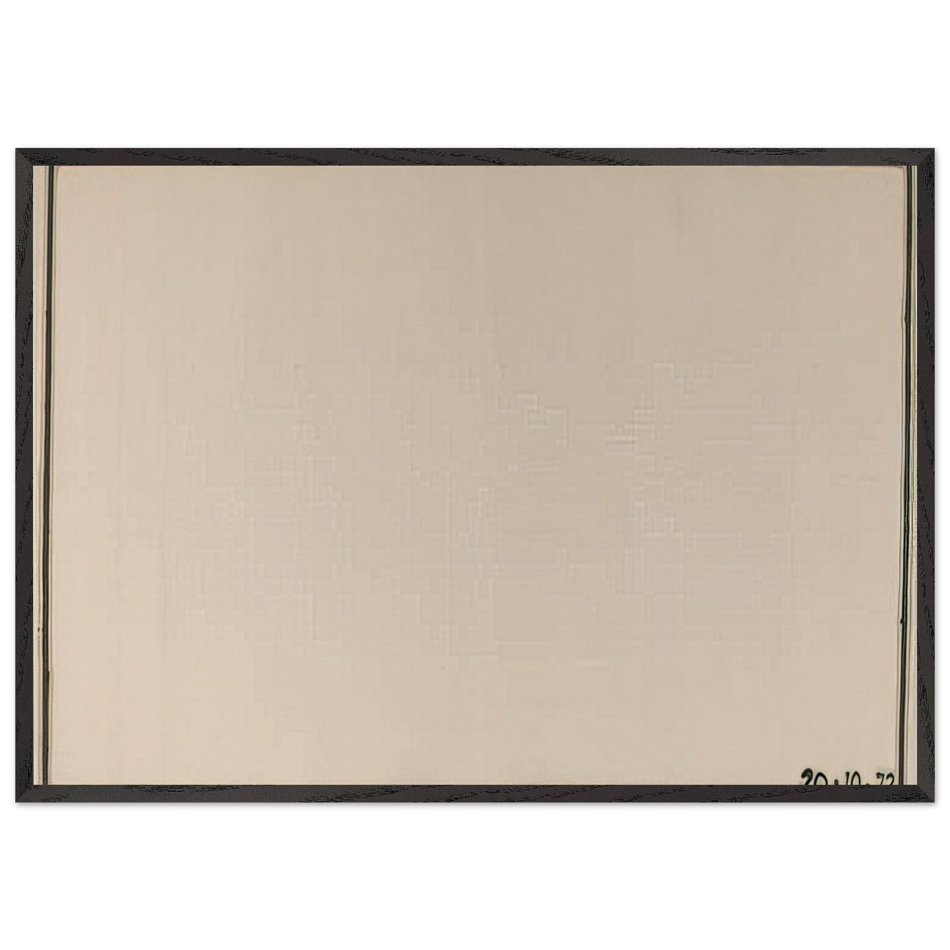 Mr Paranoia VII 201072 No 106 - 1972 - Bob Law Framed Art Print – Black Wooden Frame - Default Title - -Framed Art Print