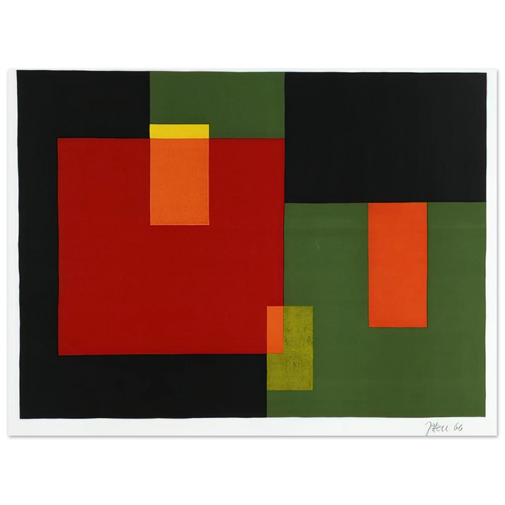 Johannes Itten - Untitled - 1966  75x100 cm / 30x40inches Fine Art Poster