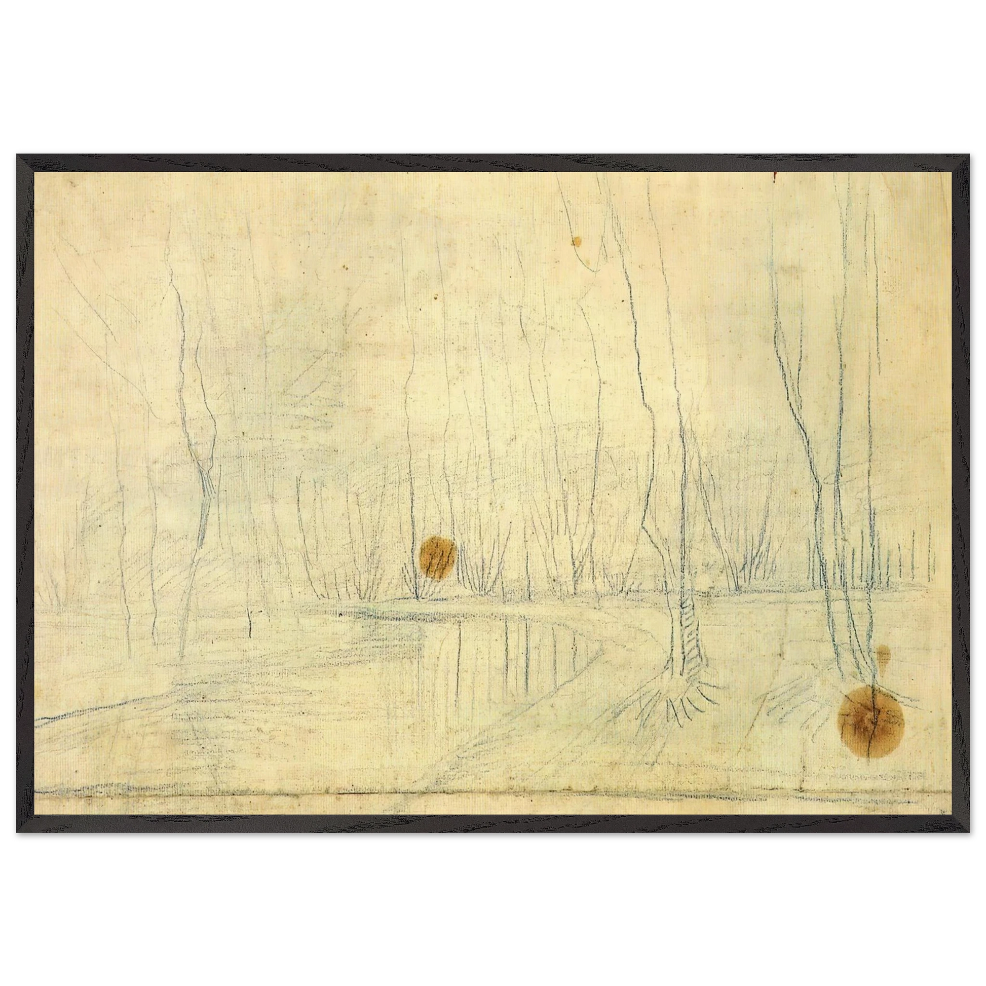 Park View - Vincent van Gogh Framed Art Print – Black Wooden Frame - Default Title - -Framed Art Print