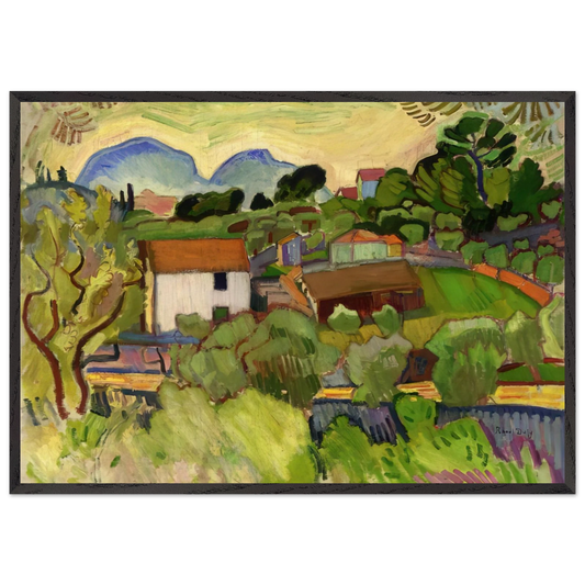 THE RIVER N1 - Raoul Dufy Framed Art Print – Black Wooden Frame - Default Title - -Framed Art Print