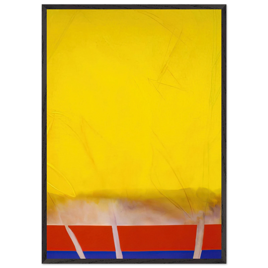 Edge Of Autumn - 1989 - Ronnie Landfield Framed Art Print – Black Wooden Frame - Default Title - -Framed Art Print