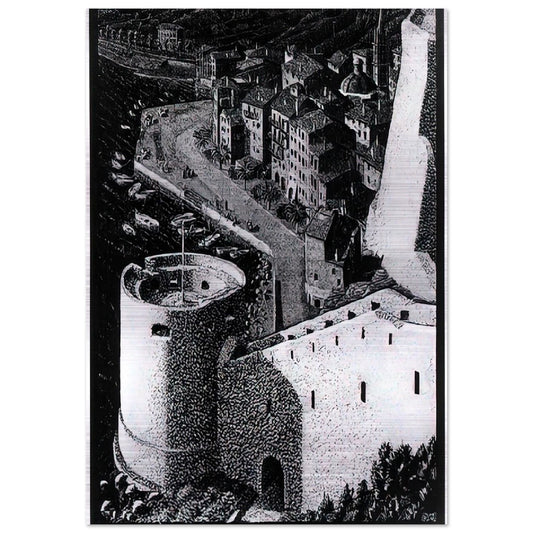 ESCHER (23) - MC Escher Brushed Aluminum Print - 70x100 cm / 28x40 inches | MC Escher Aluminum Print | MC Escher Prints