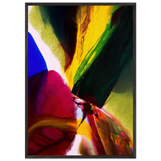 Phenomena Phoenix Equinox - Paul Jenkins Framed Art Print – Black Wooden Frame - Default Title - -Framed Art Print