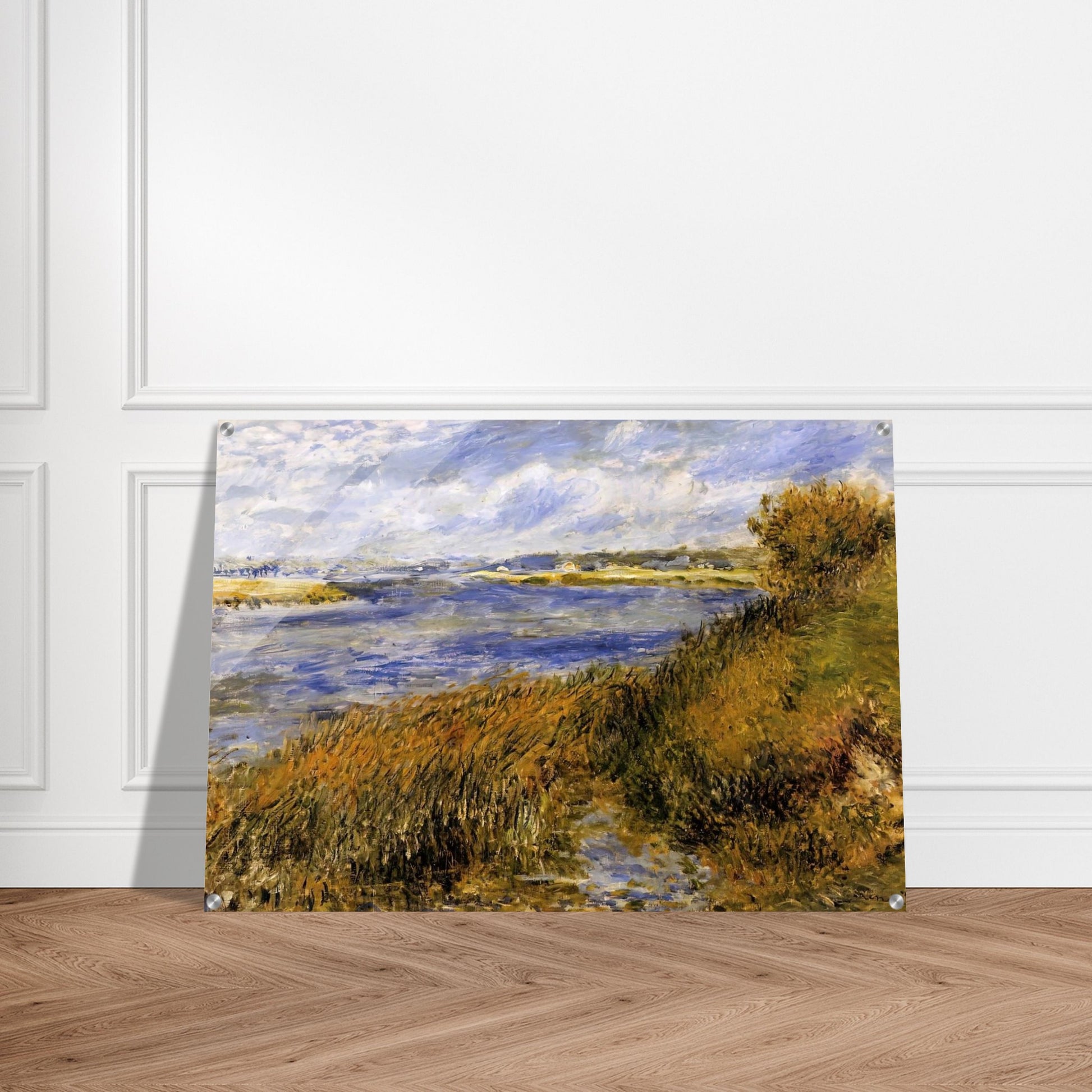 The Banks of the Seine at Champrosay - Pierre-Auguste Renoir Acrylic Print - 70x100 cm / 28x40″ inches