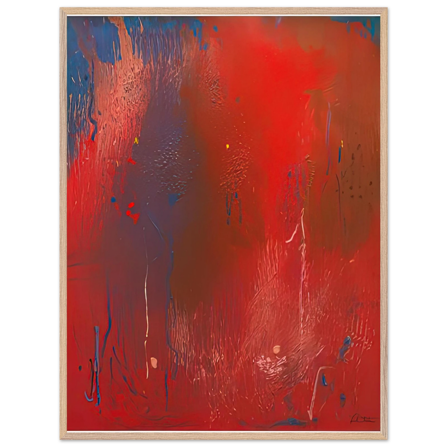 Helen Frankenthaler - Warrior, 1991- Wall Art - 28x40 inches / 70x70 cm - Canvas (Imperial) - -