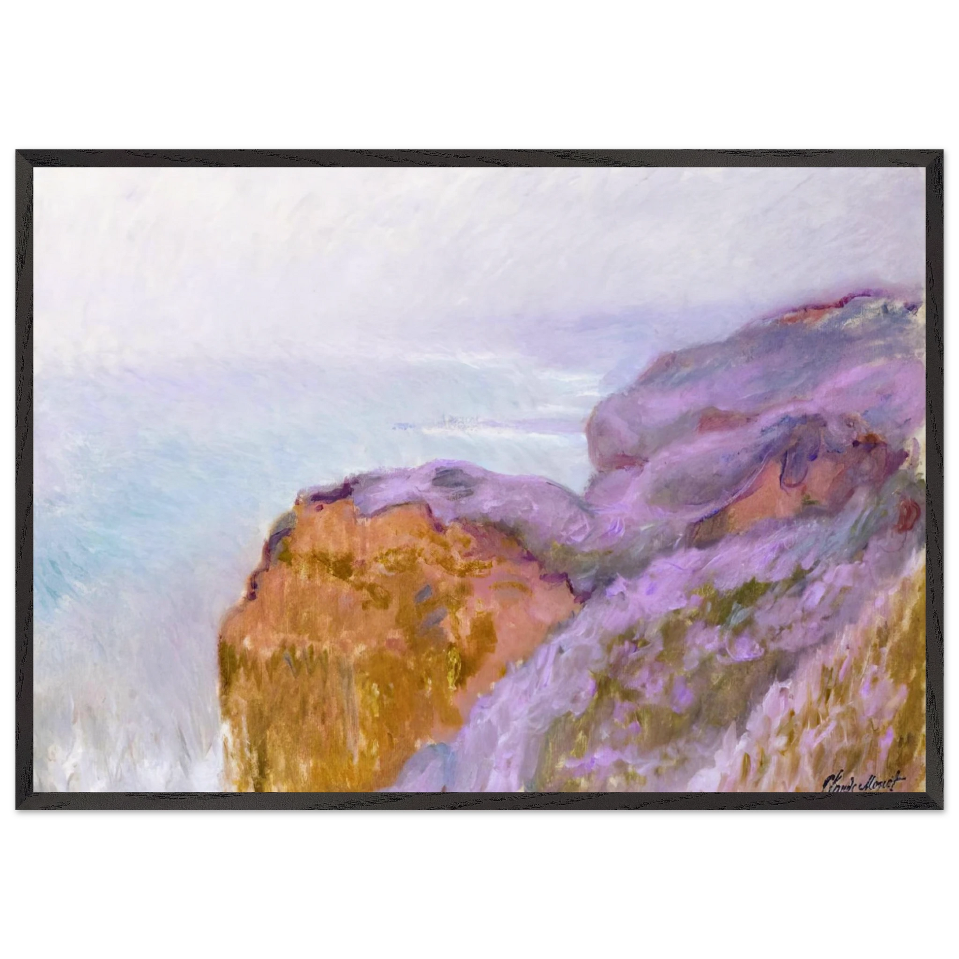 At Val Saint-Nicolas near Dieppe - claude monet Framed Art Print – Black Wooden Frame - Default Title - -Framed Art Print