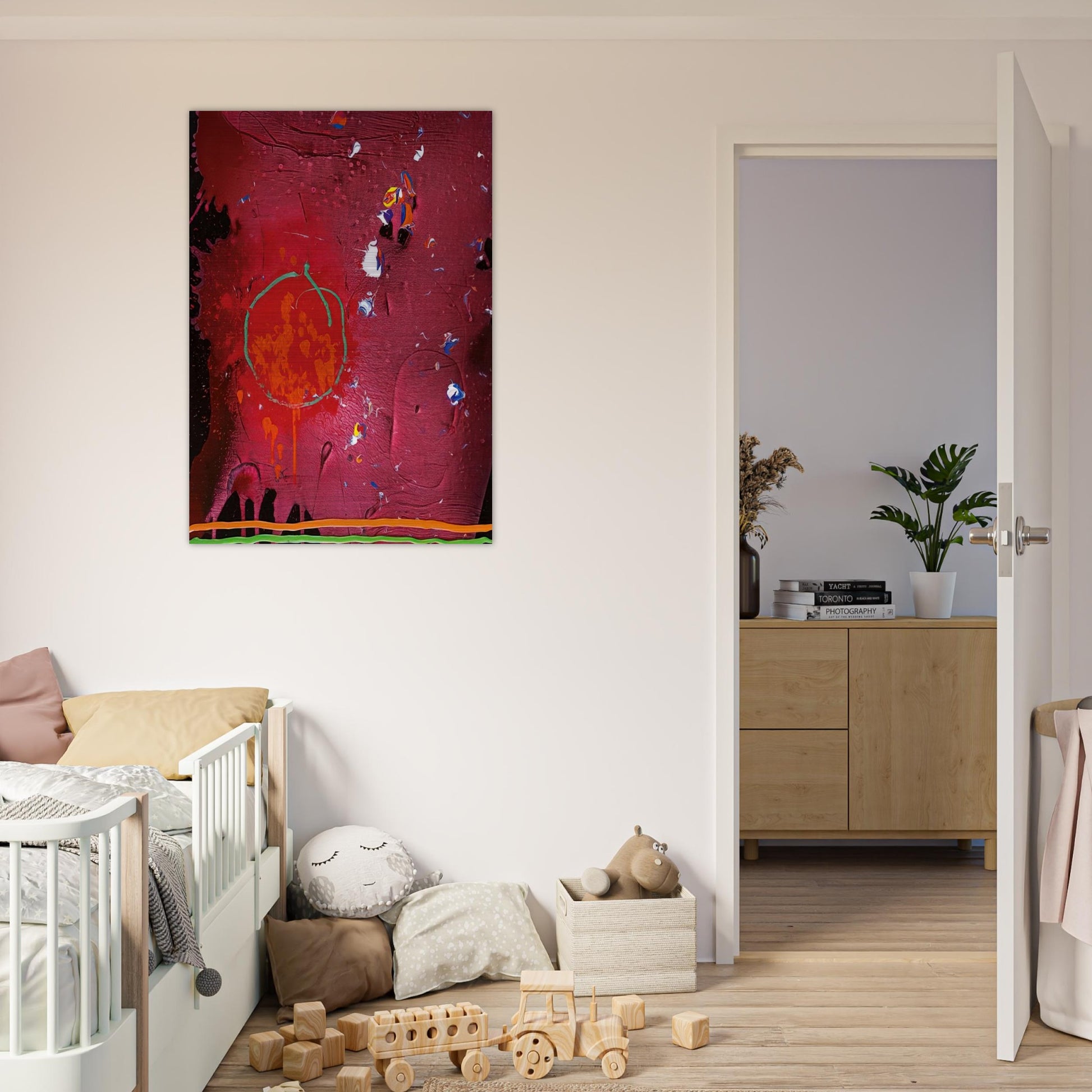 One Life - 5.11.07 - 2007 - John Hoyland Brushed Aluminum Print - 70x100 cm / 28x40 inches | John Hoyland Aluminum Print | John Hoyland Prints