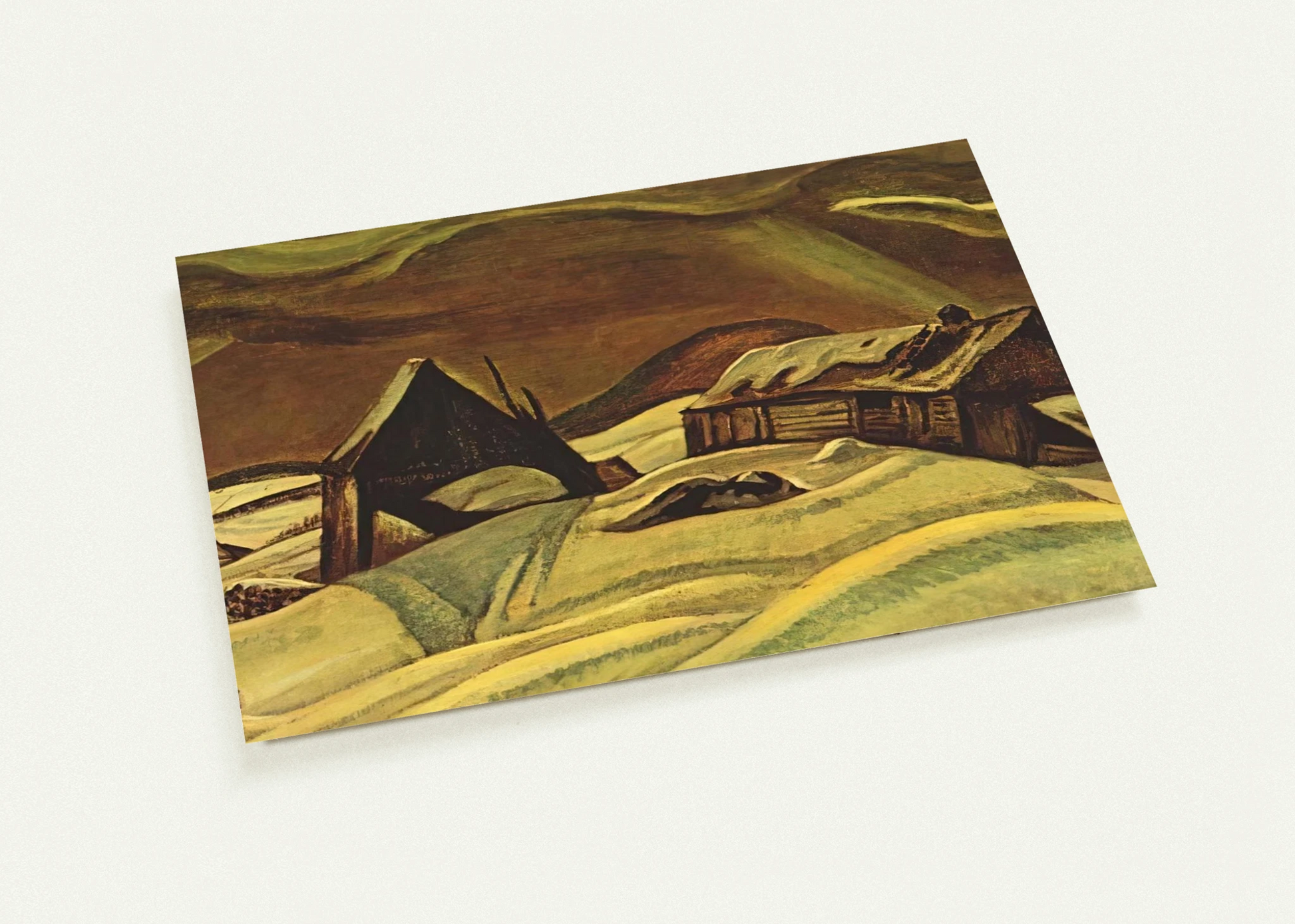 Grey Day, Laurentians - 1928 By A.Y. Jackson Pack of 10 Post Cards | A.Y. Jackson Post Cards | A6 (10.5 x 14.8 cm) - 4.1 x 5.8 inches